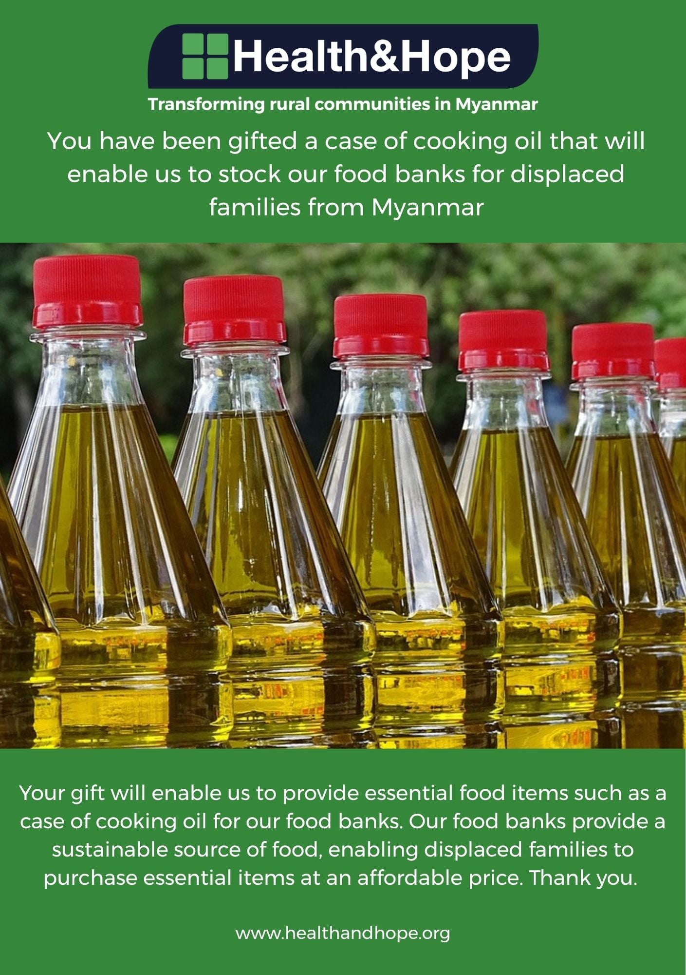 Case of Cooking Oil - Physical Card